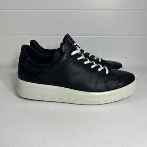 Ecco Street Tray Women’s Platform Sneakers Size EU 37/US 6-6.5 Black Leather